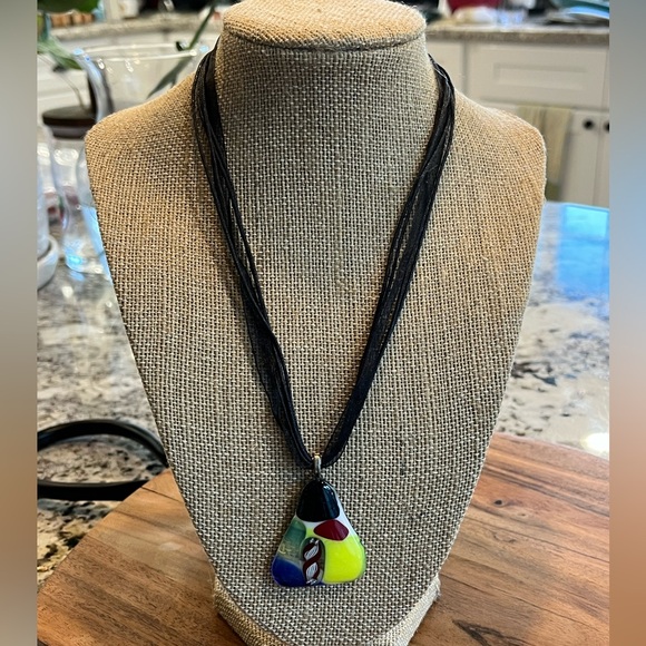 Jewelry - Vintage Murano Art Glass Pendant Necklace